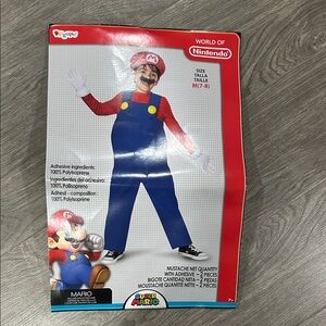 Nintendo Super Mario Kids Costume size M(7-8)